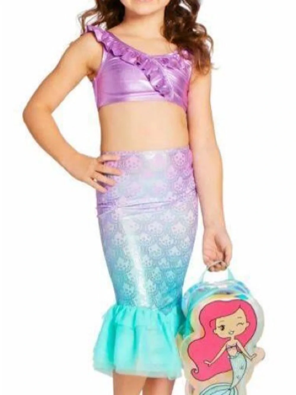 Disney Little Mermaid Ariel Iridescent Backpack Holographic Bag